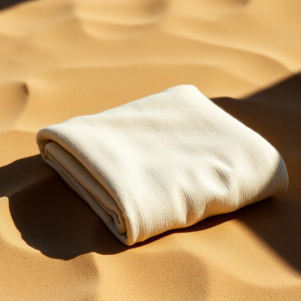 Prenda de cashmere en luz cálida